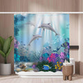 Dolphin Underwater World Shower Curtain – Mold Resistant Fabric