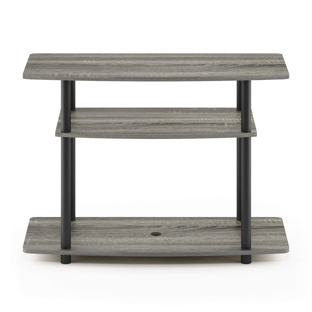 Furinno 3-Tier TV Stand - Tool-Free Entertainment Center, French Oak
