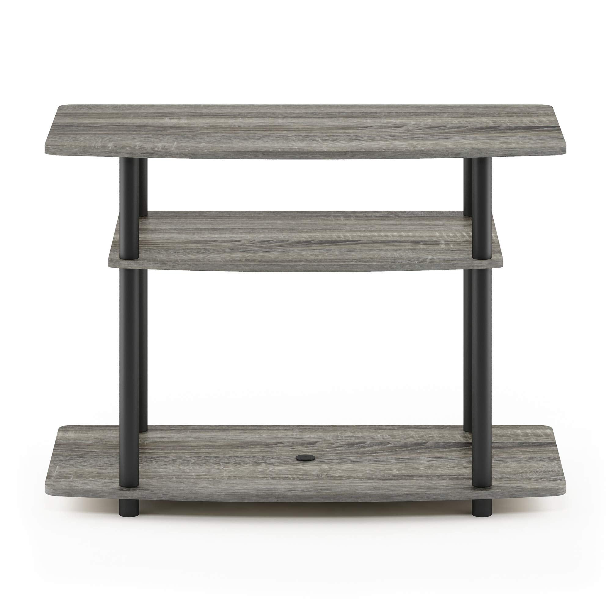 Furinno 3-Tier TV Stand - Tool-Free Entertainment Center, French Oak