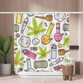 Woutay Cartoon Shower Curtain – Waterproof Mold Resistant Polyester 180x180cm