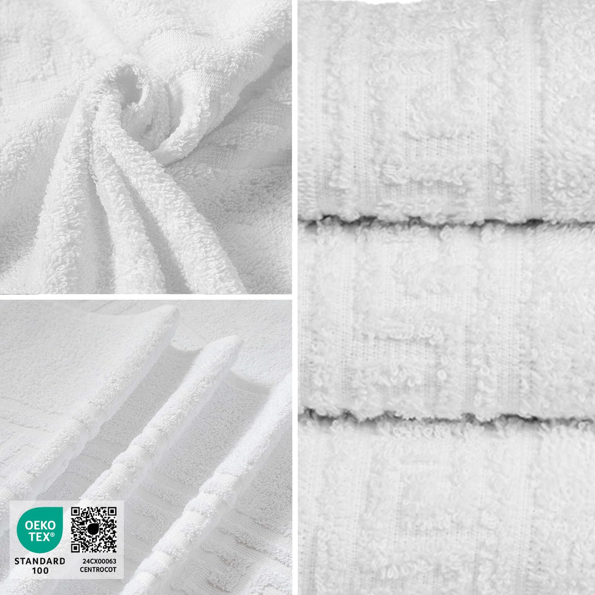 nice homeit Set of 12 Mini Hand Towels 30 x 30 cm - Face and Guest Towels 100% Ring-Spun Cotton - for Hands, Babies, Makeup, Kitchen - image 3