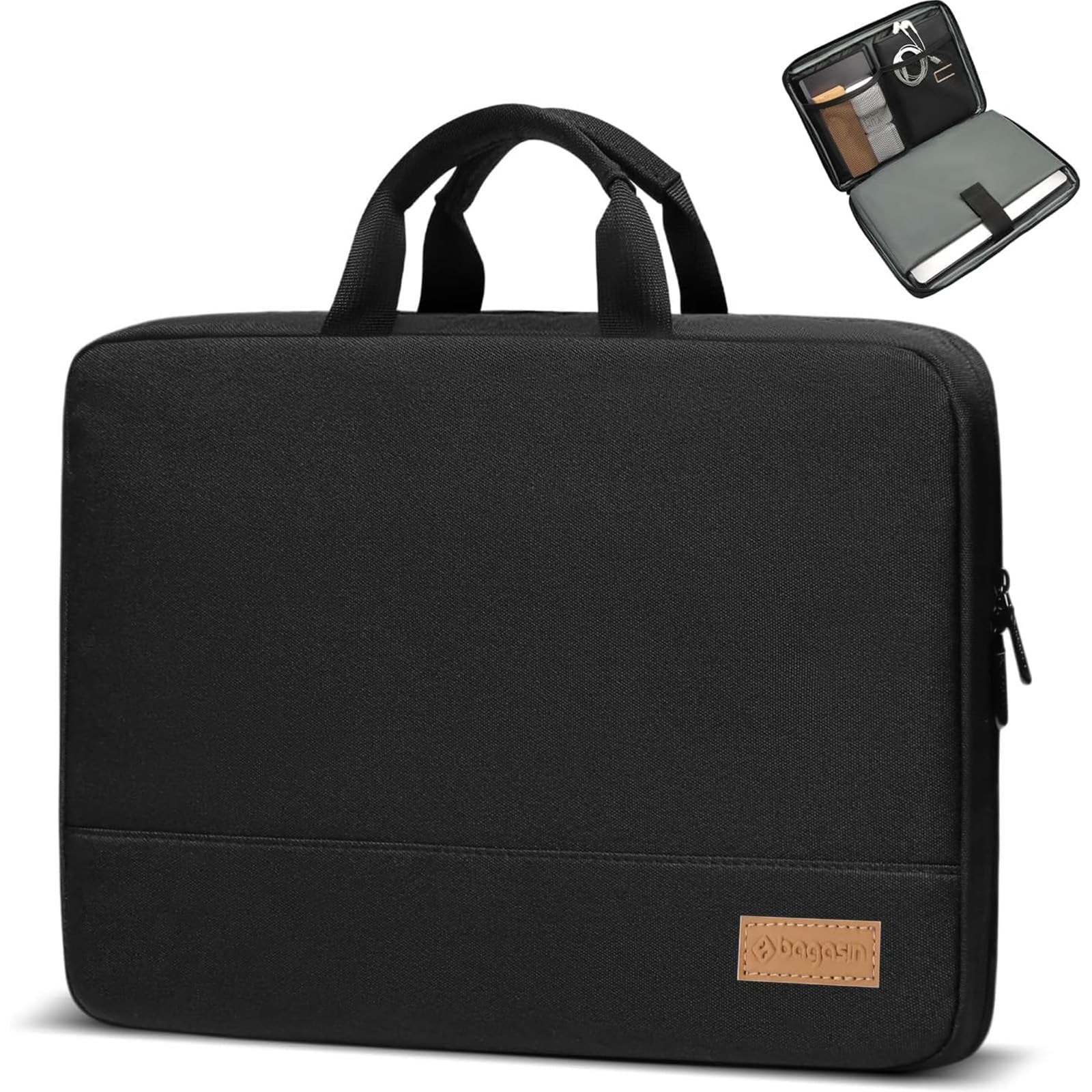 Bagasin 14 Inch Laptop Sleeve – Water Resistant TSA Computer Case