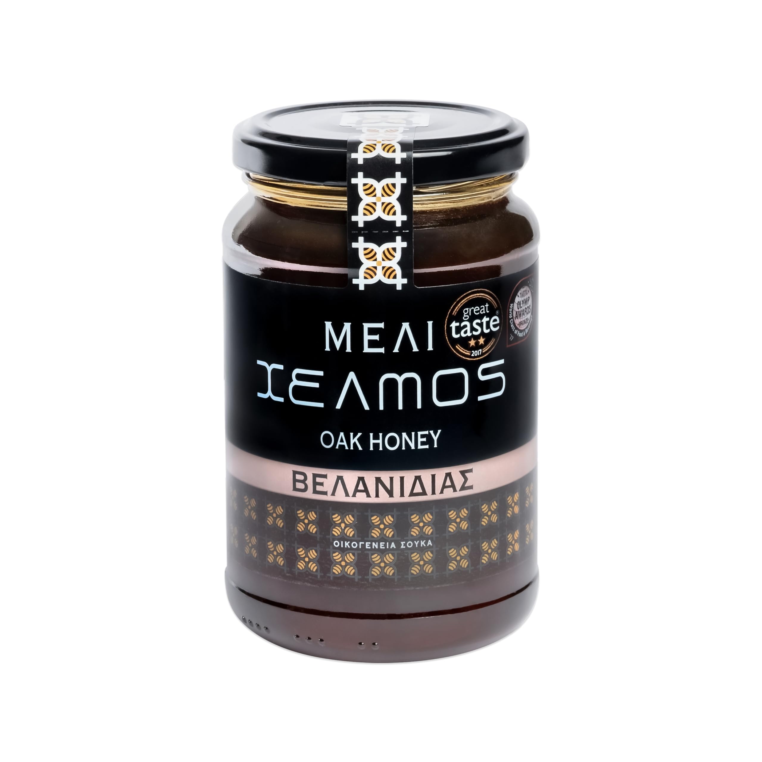 Helmos Greek Oak Honey 480g – Raw, Unpasteurized Dark Forest Honey