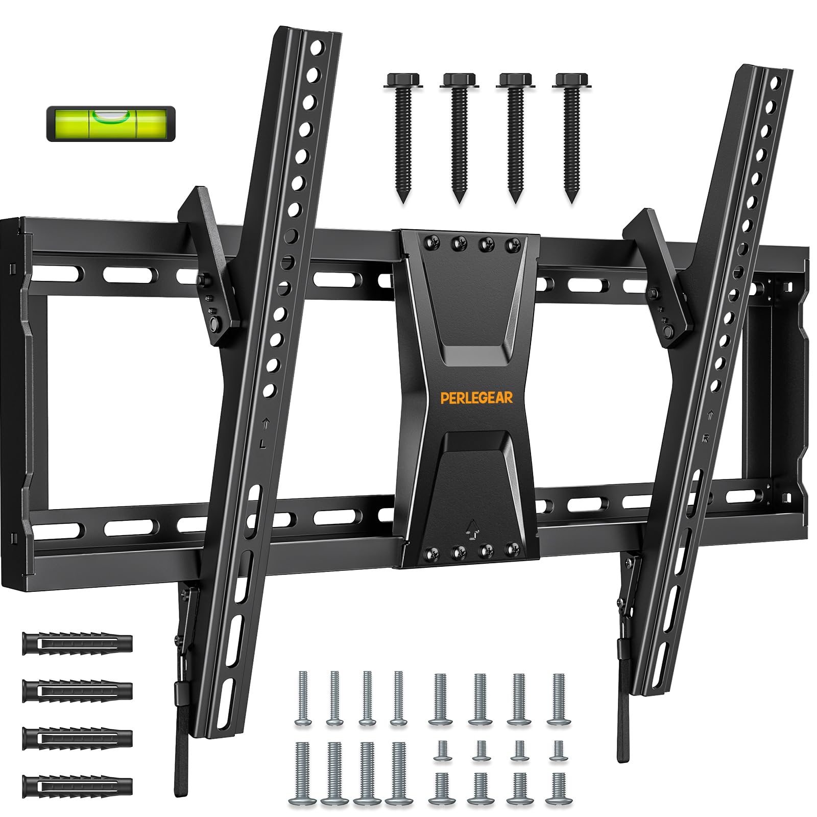 Perlegear Slim Tilt TV Wall Mount for 37-82 Inch TVs, VESA 600x400mm