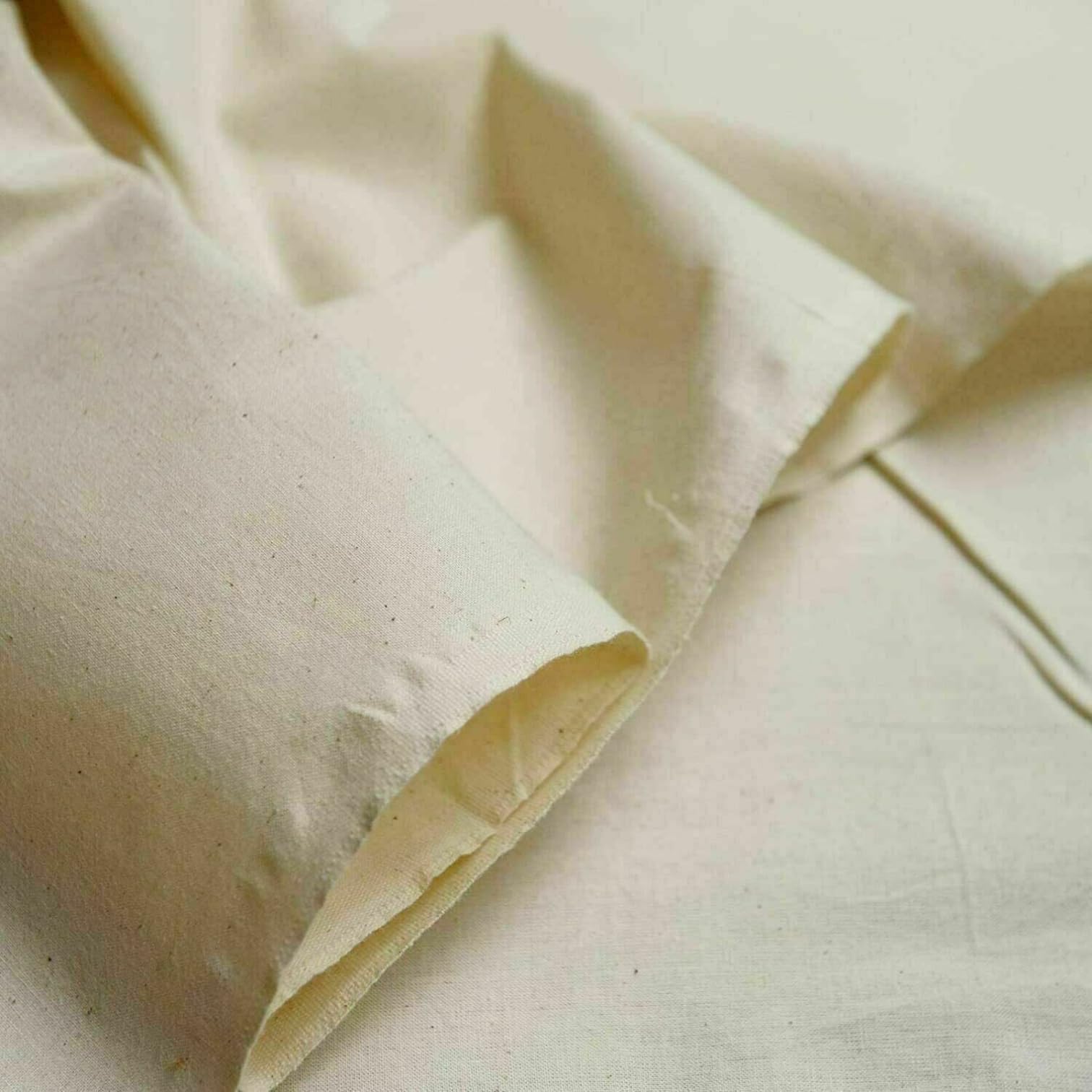 Jolof Store Natural Calico Cotton Fabric – Unbleached 160cm Extra Wide 10m