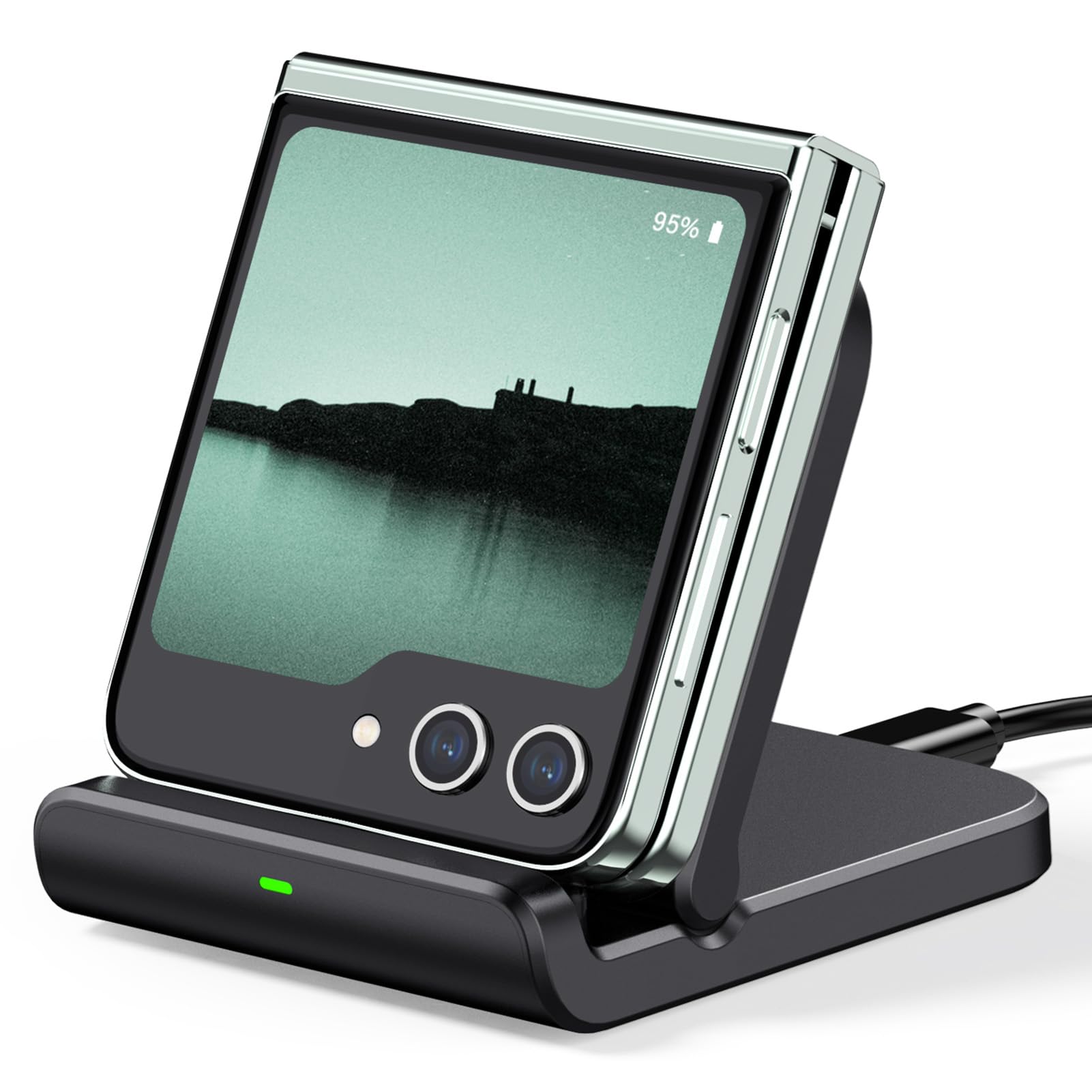 SwanScout Wireless Charger Stand for Samsung Galaxy Z Flip 7/6/5/4/3