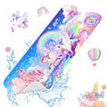 SHUCHING Non-Slip Baby Bathtub Mat – Extra Long 100x40cm Unicorn PVC