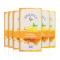 Brodies Lemon & Ginger Herbal Tea – 120 Caffeine Free Tea Bags (6 Pack)
