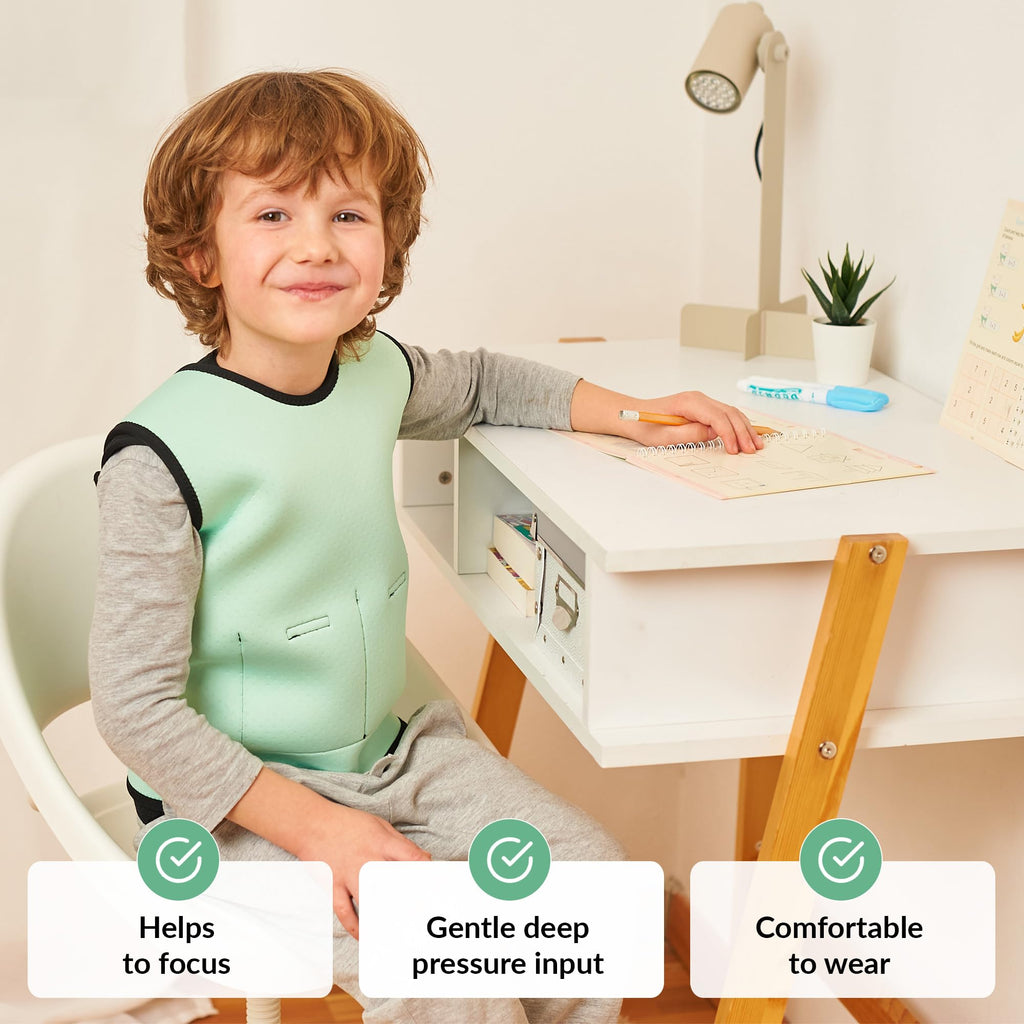 Jolof Store Weighted Vest for Kids – Adjustable Sensory Compression