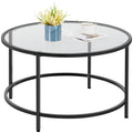 Yaheetech Round Coffee Table Black - image 1