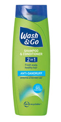 Wash & Go Anti-Dandruff 2 in 1 Shampoo & Conditioner - Bulk Pack x 6