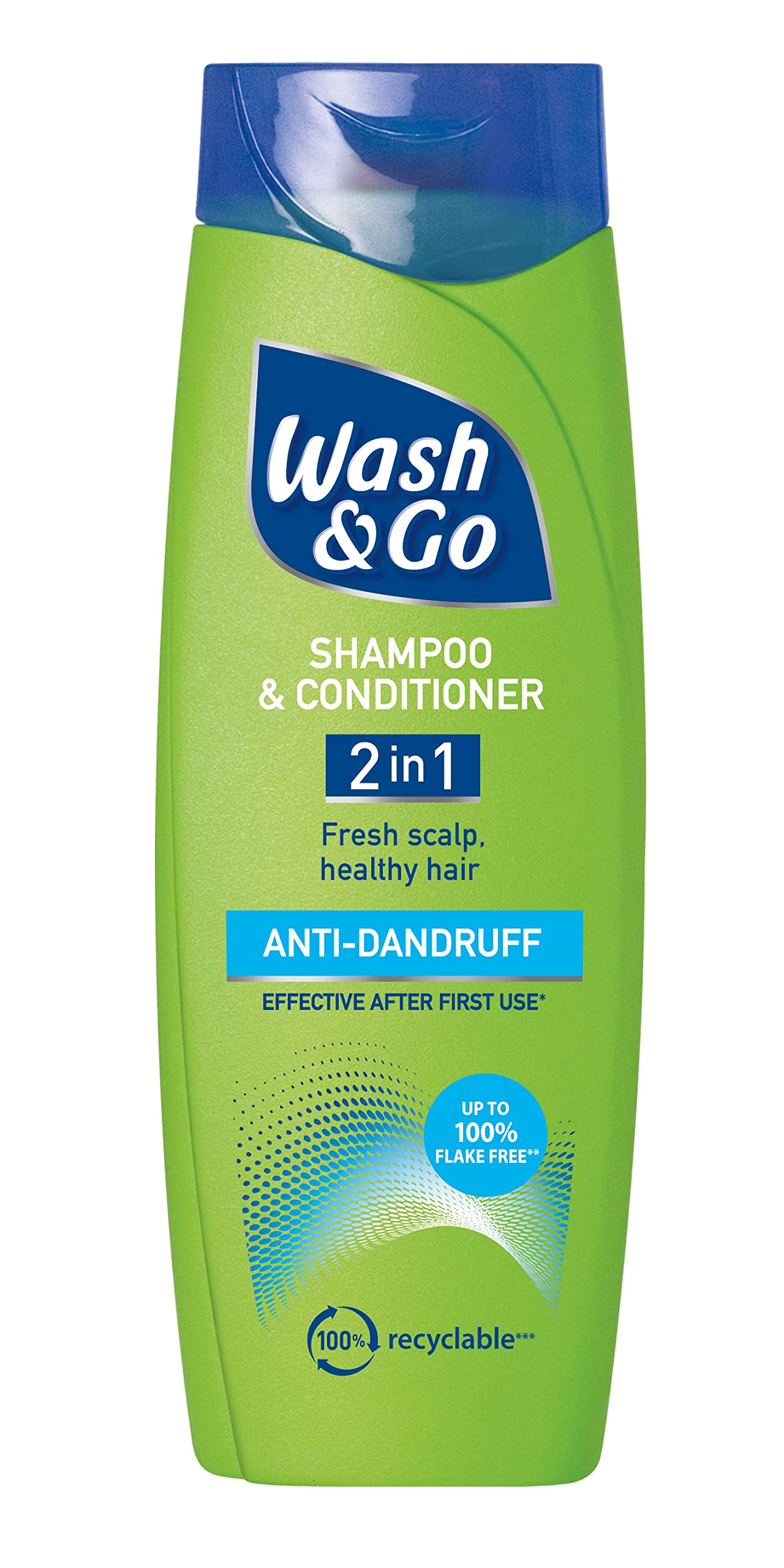 Wash & Go Anti-Dandruff 2 in 1 Shampoo & Conditioner - Bulk Pack x 6