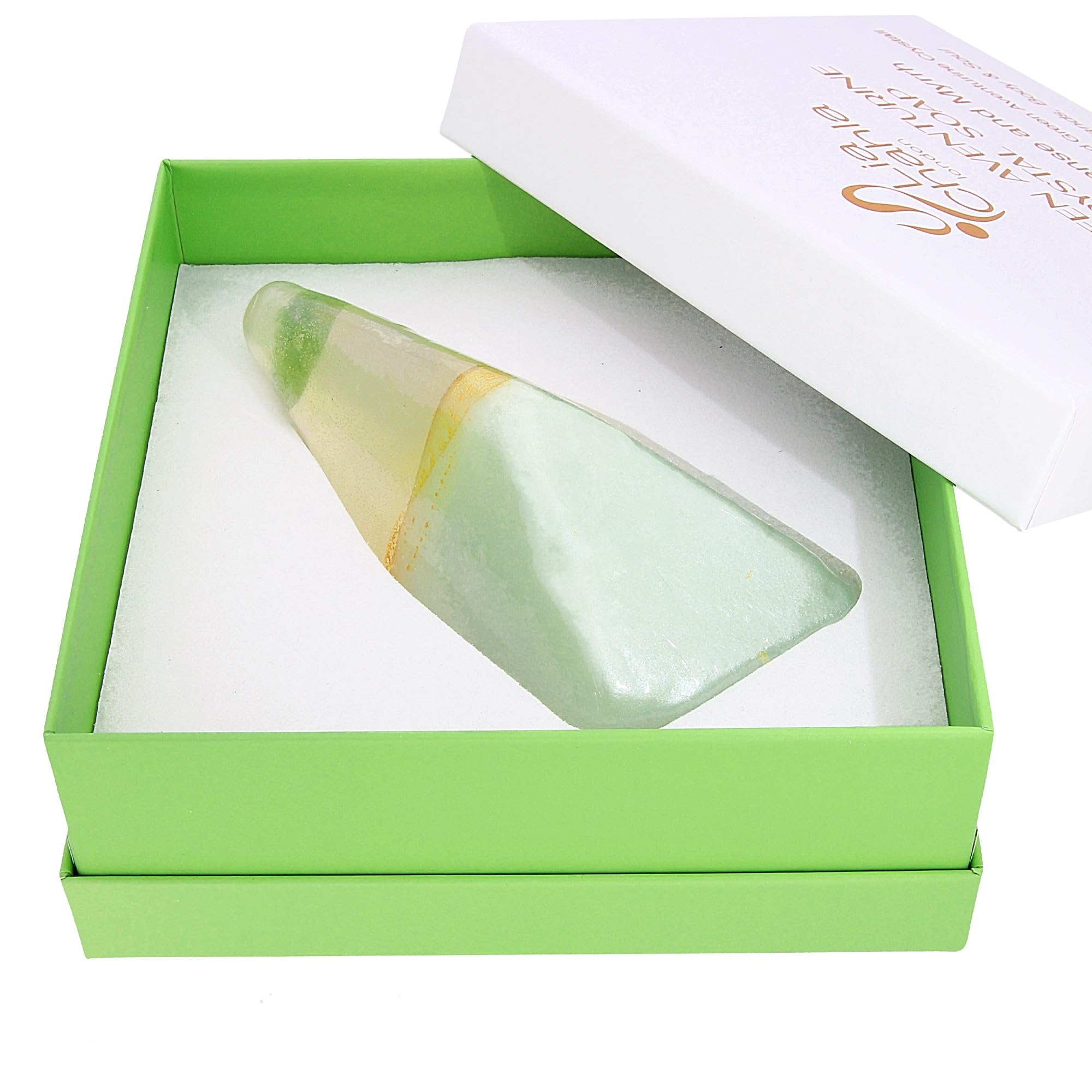Jolof Store Green Aventurine Crystal Soap – Vegan Handmade Bar (130g)