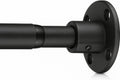 Heavy Duty Industrial Shower Curtain Rod – Matte Black 28-76"