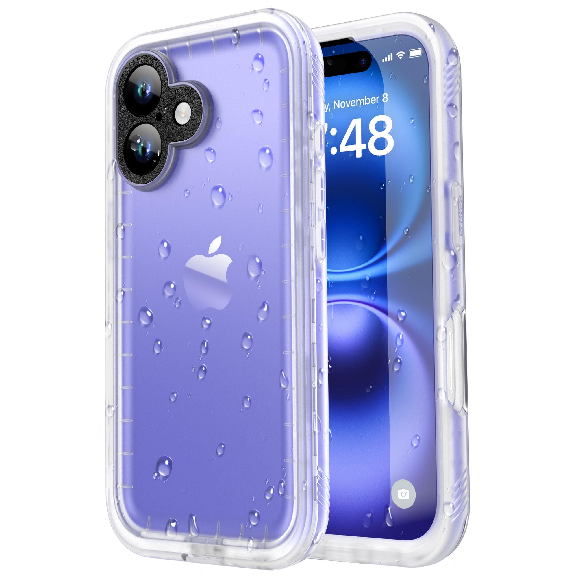 SPORTLINK iPhone 16 Case - IP68 Waterproof Full Body Shockproof Cover