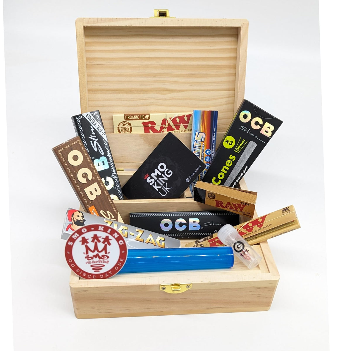 Rolling Supreme T3 Size Solid Pine Rolling Box Complete with Premium Smokers Accessories - Gift Set by SMO-King - image 3