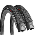 Fincci 27.5 x 2.10 Inch Foldable MTB Tyres - Reflective (Pack of 2)