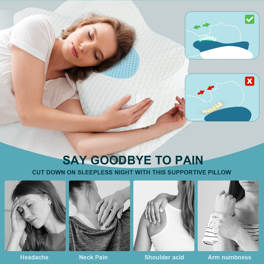 Cervical Memory Foam Pillow – Orthopedic Neck Pain Relief