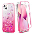 Ruky iPhone 13 & 14 Case | Glitter Liquid Full Body Protection