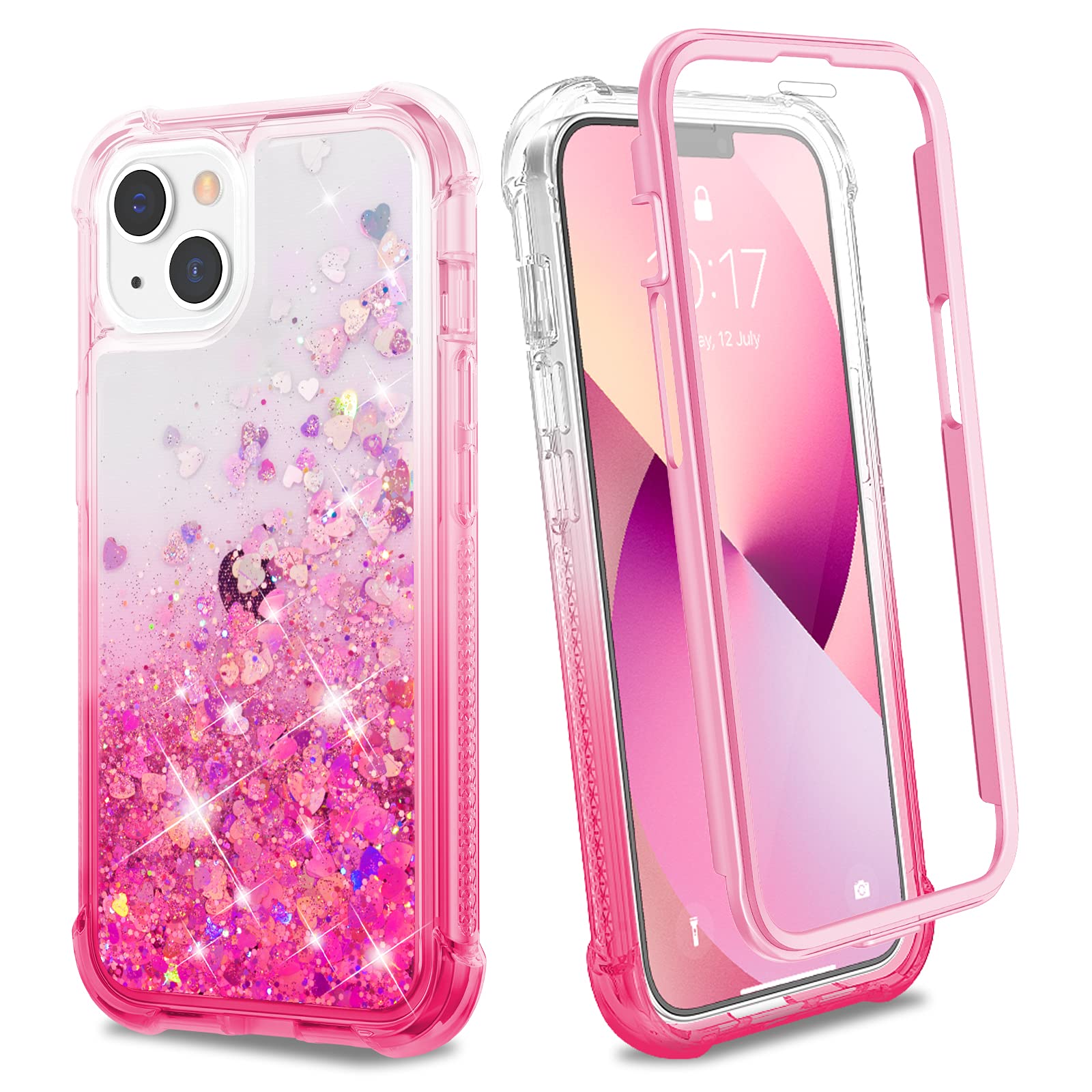 Ruky iPhone 13 & 14 Case | Glitter Liquid Full Body Protection
