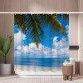 Woutay Palm Beach Shower Curtain | Mold Resistant Waterproof Polyester
