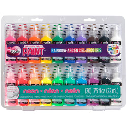 Tulip Dimensional Fabric Paint Set - Multi-Colour - 20 Pack (22ml)