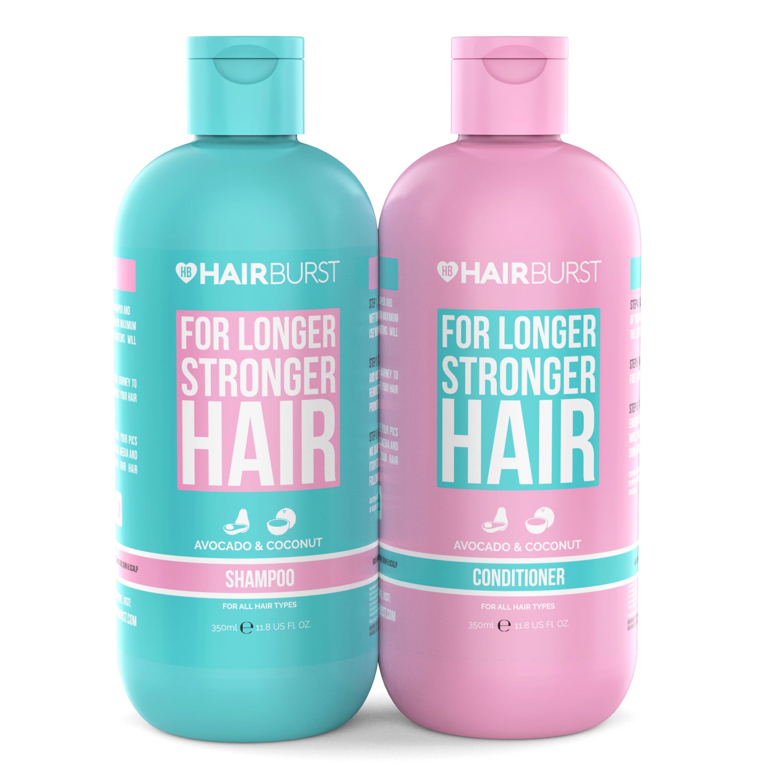 Hairburst Hair Growth & Thickening Shampoo and Conditioner Set - Vegan