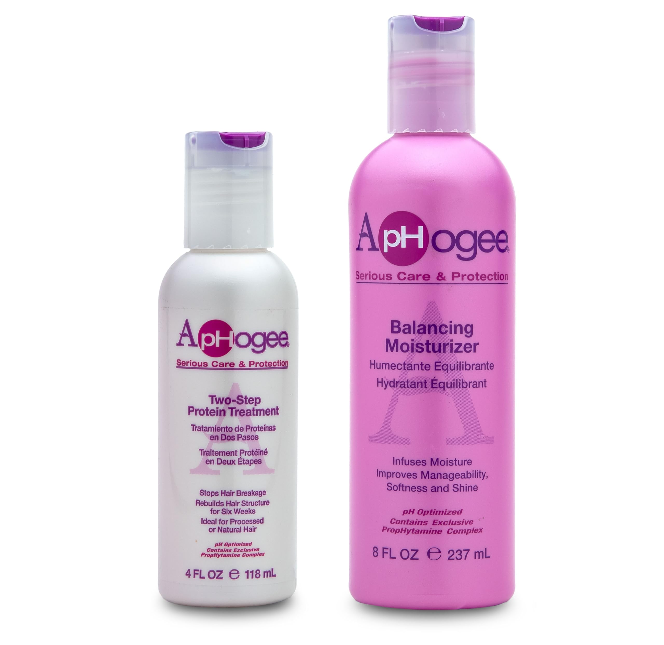 Aphogee Two-Step Protein Treatment & Balancing Moisturizer Hair Bundle