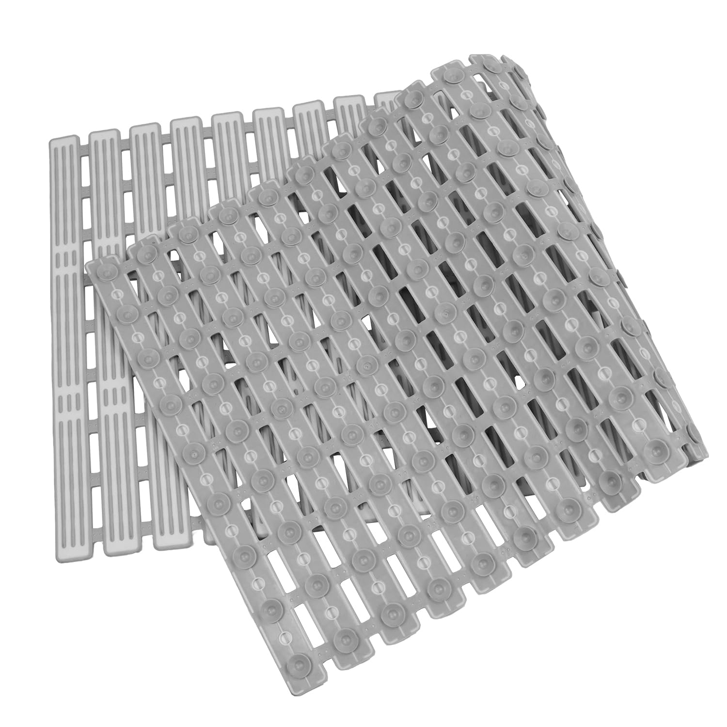 QWORK Anti Mould Shower Mat | 90x40cm Non-Slip Bath Mat with Suction Cups