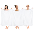 Luxury White Bath Sheet – 100% Ring Spun Cotton, 40x80