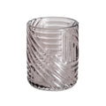 Gedy Corinne Glass Toothbrush Holder – Smoked Transparent Bathroom Stand