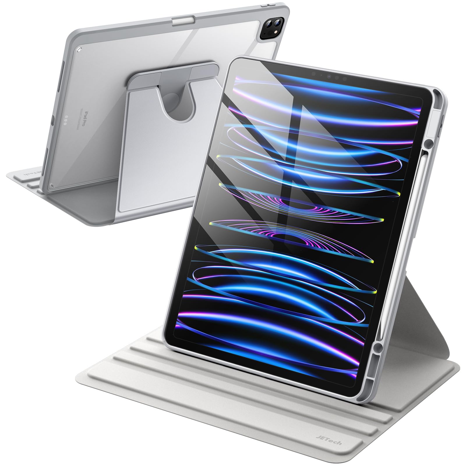 JETech 360 Rotating Case for iPad Pro 12.9 with Pencil Holder