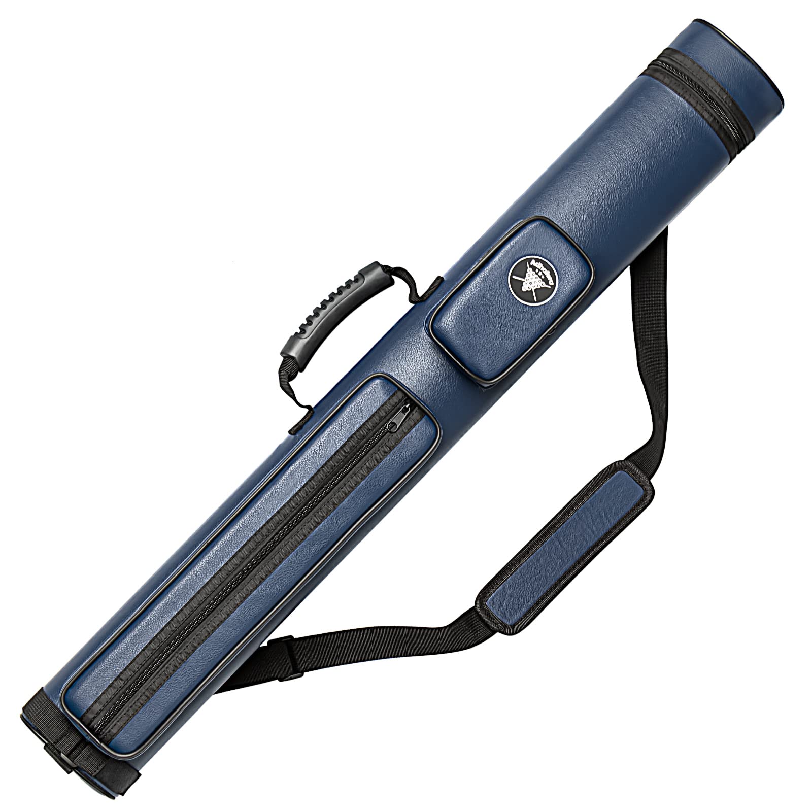 Adhafera 2x2 Hard Pool Cue Case | Faux Leather Snooker Stick Carrier