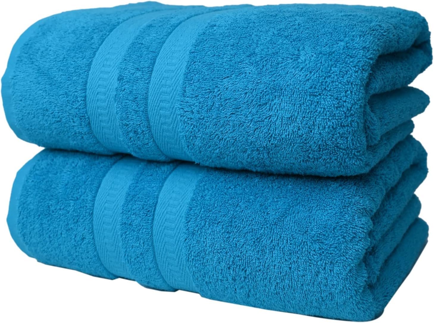 Manucci 100% Egyptian Cotton Jumbo Bath Sheets | 500GSM Teal - 2 Pack