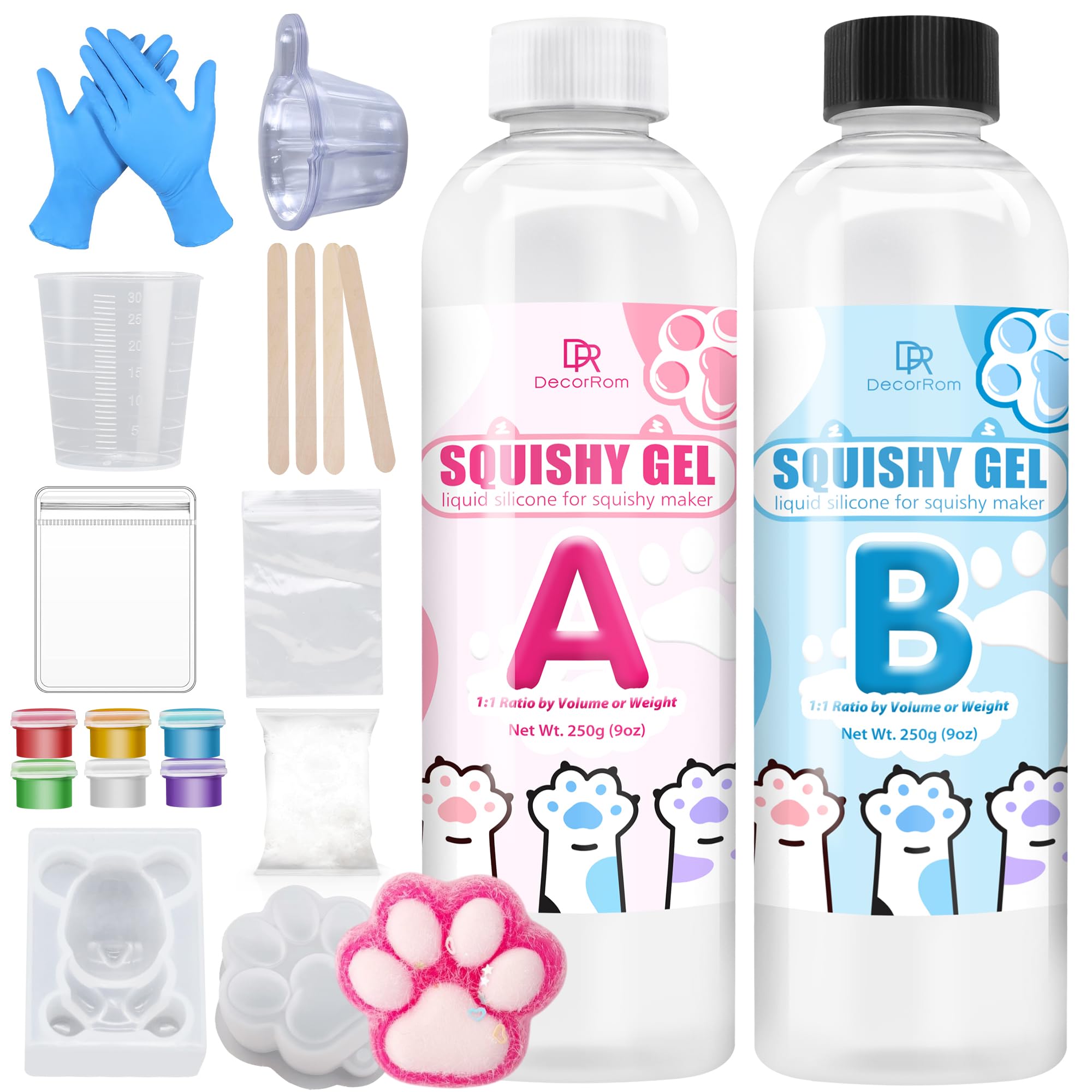 Taba Squishy Kit – 500g Super Soft Liquid Silicone Rubber