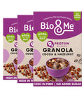 Bio&Me Cocoa Hazelnut Granola – Vegan Gut-Loving Cereal (3 x 360g)