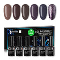 Beautilux HEMA & TPO Free Gel Polish – 6-Pack Long-Lasting Nail Kit