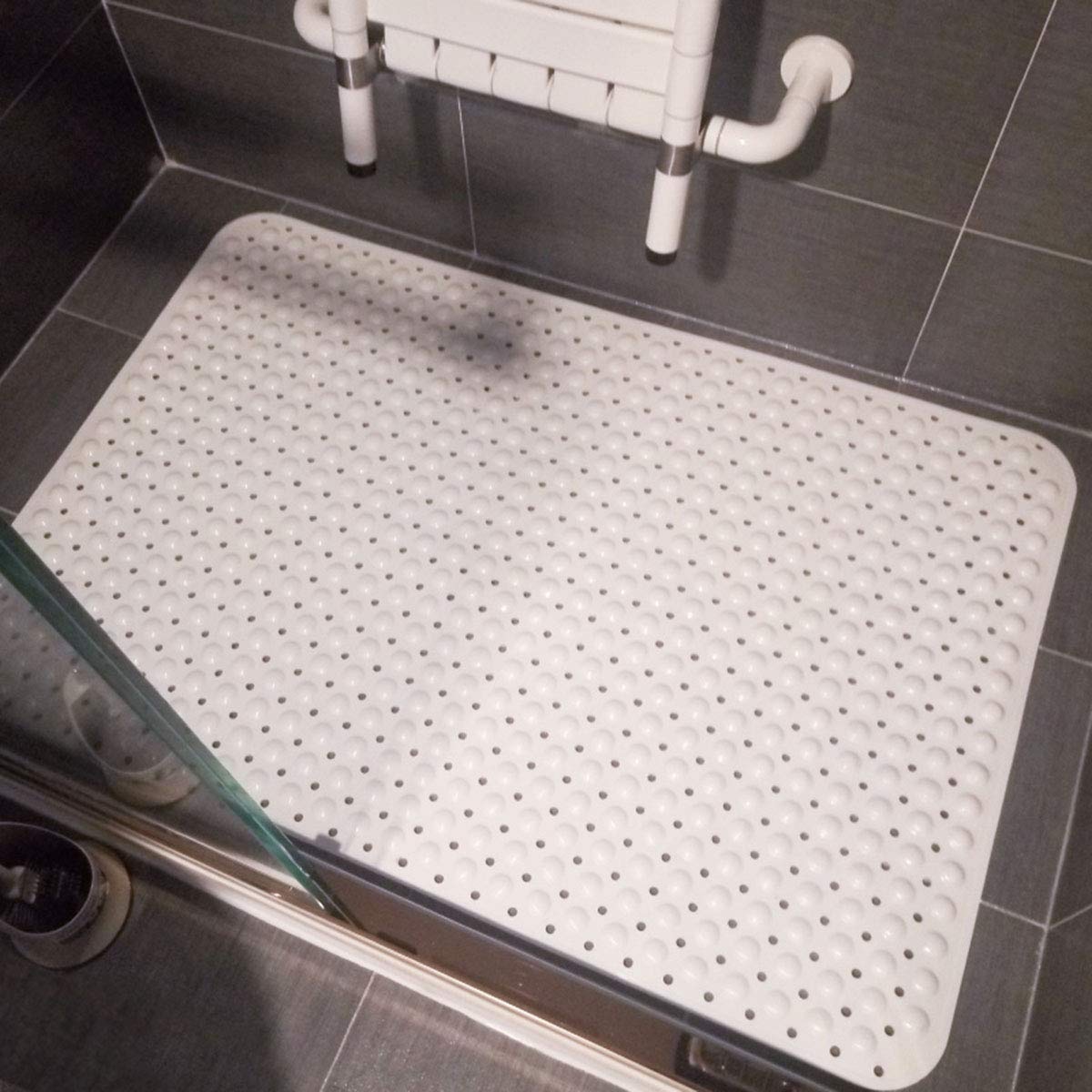 Bathsafe Extra Wide 90x60CM Non-Slip TPR Bath Mat with Suction Cups