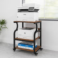 PUNCIA 3-Tier Movable Printer Stand Table with Storage for Home Office