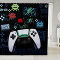 Jolof Store Gaming Shower Curtain | 72x94 Waterproof Polyester for Boys