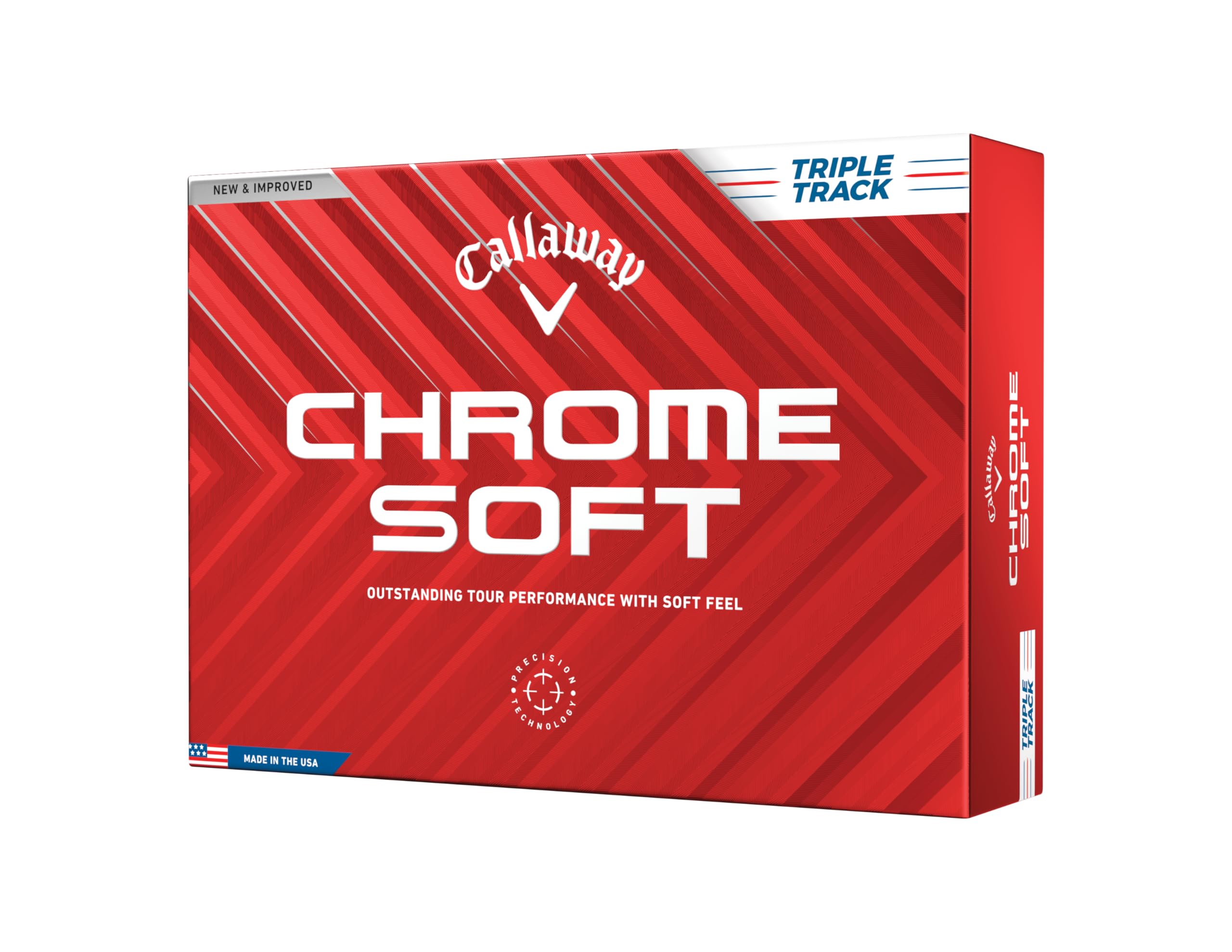 Callaway Chrome Soft 2024 Golf Balls – White Triple Track Tour Performance