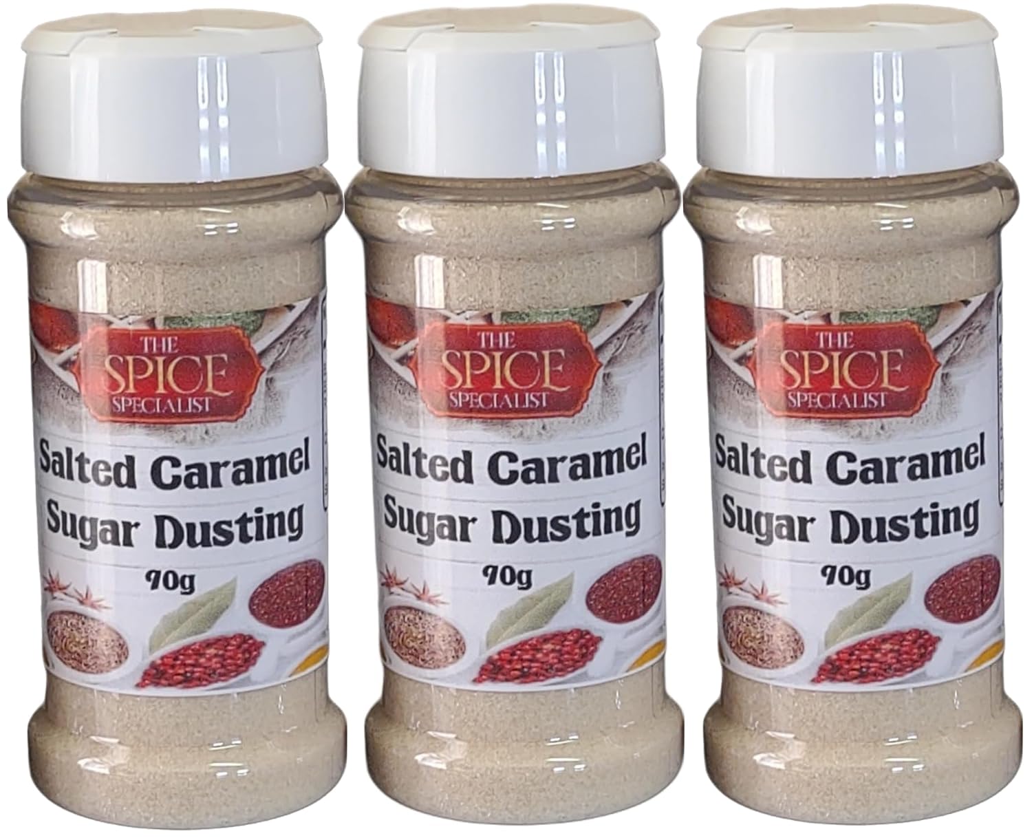 The Spice Specialist Salted Caramel Coffee & Hot Chocolate Topper - 3 Pack