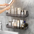 CGBE 2-Pack Acrylic Shower Shelves | No-Drill Adhesive Bathroom Caddy
