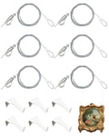 Jolof Store Heavy Duty Swag Hooks - White Zinc Alloy Ceiling Plant Hangers