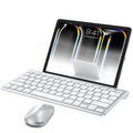 OMOTON Bluetooth Keyboard and Mouse Set for iPad with Foldable Bracket