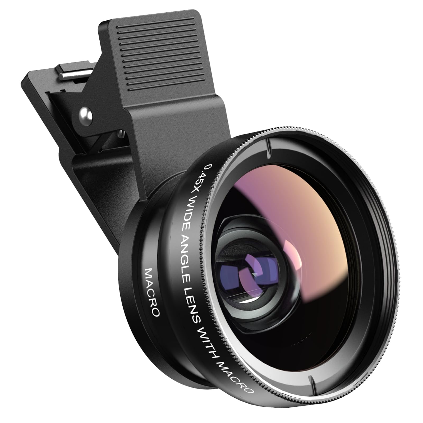 APEXEL 2-in-1 Phone Camera Lens Kit: 0.45x Wide Angle & 12.5x Macro Lens
