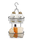 simplywire 2 Tier Hanging Shower Caddy – Rust Resistant Steel - Grey