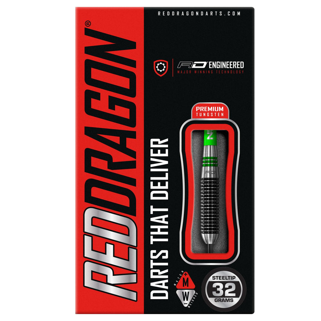 Red Dragon Titan 2 Tungsten Darts Set – 32g Heavy Professional Darts