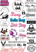 Kink Ink Sissy Temporary Tattoos – 29 Naughty Adult Fake Tattoos for Men