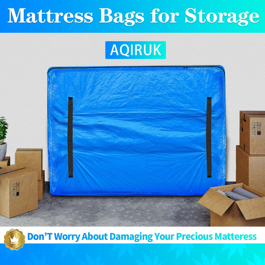 Aqiruk Super King Mattress Bag for Moving – Waterproof Heavy Duty Cover